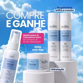KIT HIDRATAÇÃO ILUMINADOR (Shampoo, Condicionador e Creme)
