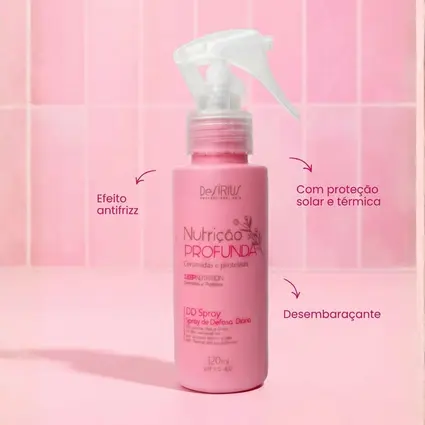 DD SPRAY  NUTRIÇÃO PROFUNDA - Versão Rosa - 120ml